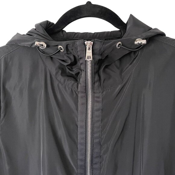 Salco Italia Lightweight Hooded Swing Jacket Pockets Adjustable Hem Size 44 US 8 - Picture 5 of 9